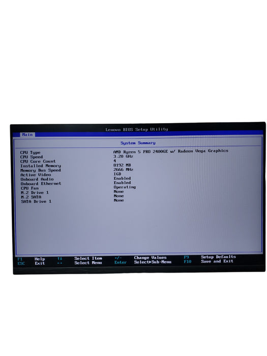 Lenovo Thinkcentre M715q Ryzen 5 PRO 2400GE  Radeon Vega USFF