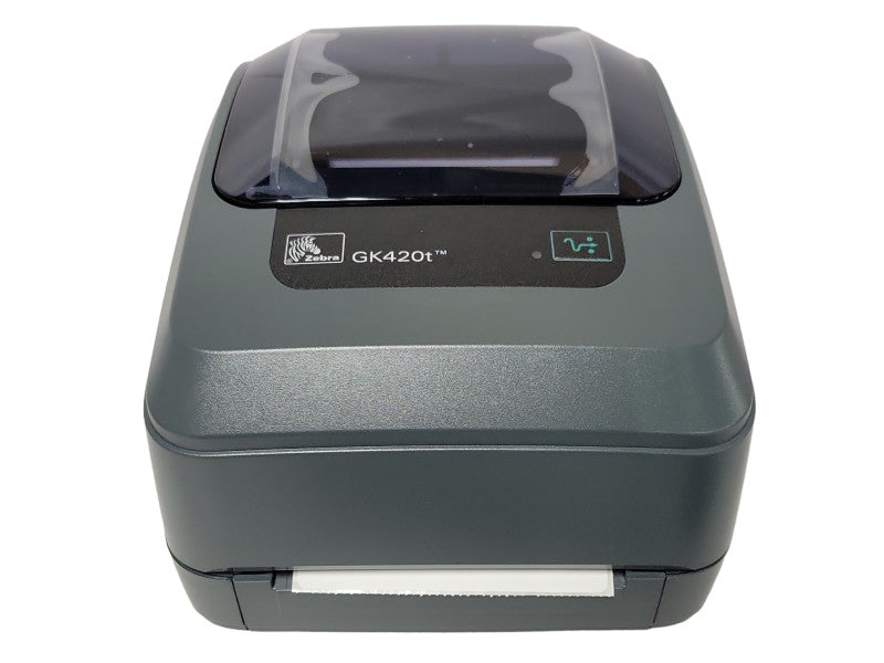 Zebra GK420T P/N GK42-102210-000 USB/Ethernet Printer with Zebra Power Supply _