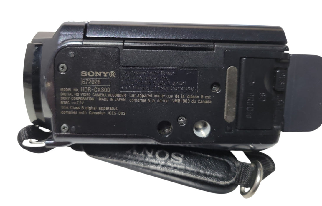 Sony Handycam HDR-CX300 HD AVCHD Camcorder 16GB Exmor R 12x Zoom (READ)
