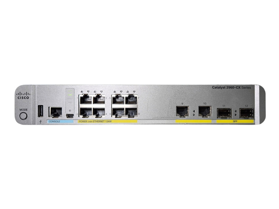 Cisco Catalyst WS-C2960CX-8PC-L - 8-Port PoE+ Gigabit Managed Switch