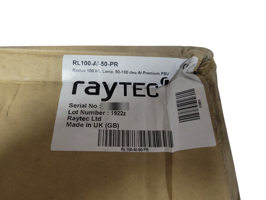 Raytec Raylux 100 RL100-AI-50-PR White-Light Illuminator Lamp with AI PSU