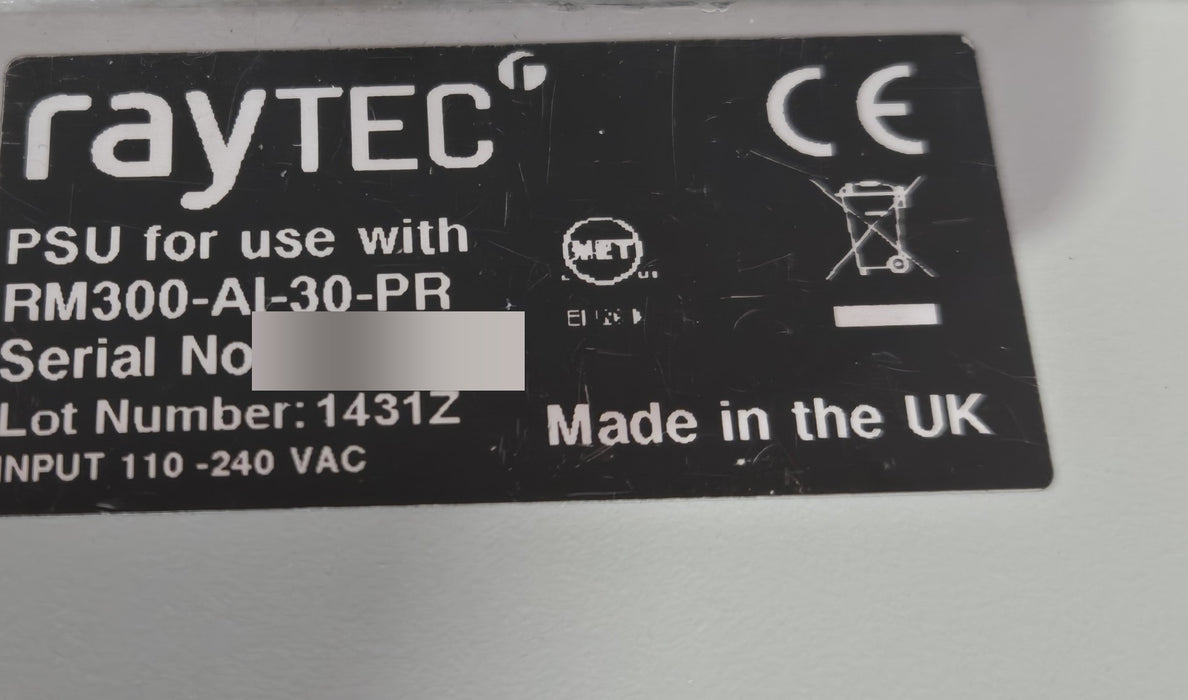 Raytec PSU for RM300-AI-30-PR - 110-240VAC CCTV Illuminator Power Supply
