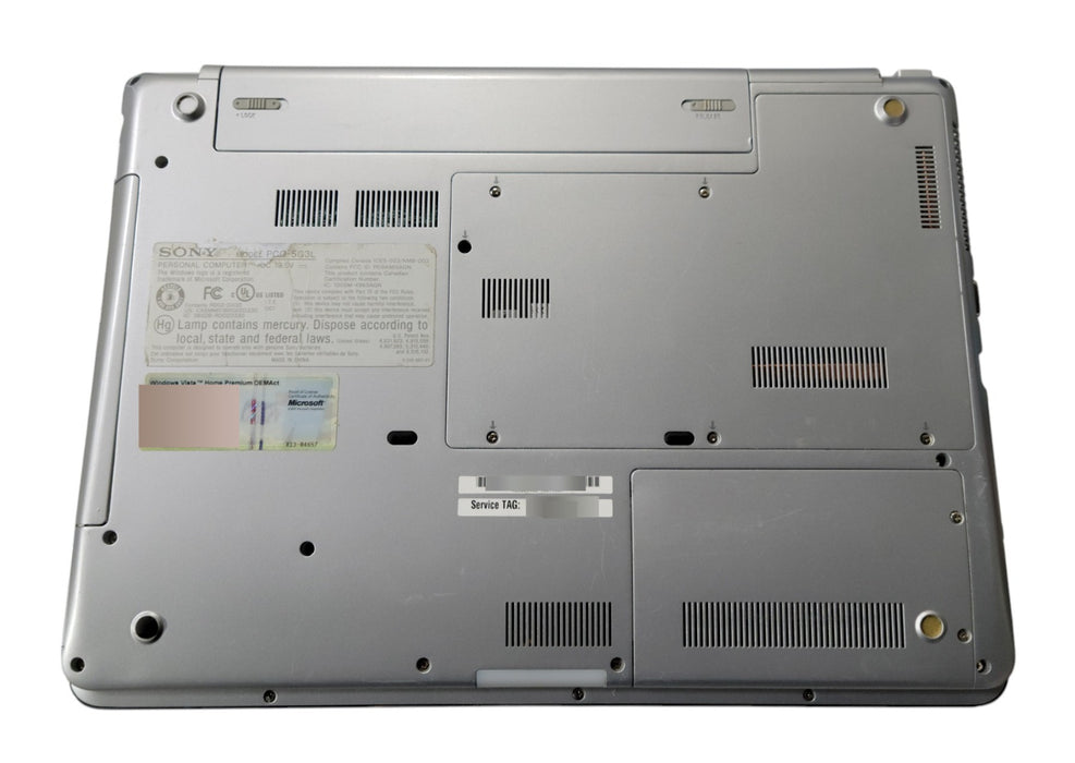 Sony VAIO VGN-CR120E - Core 2 Duo T7100 2GB DDR2 No Storage