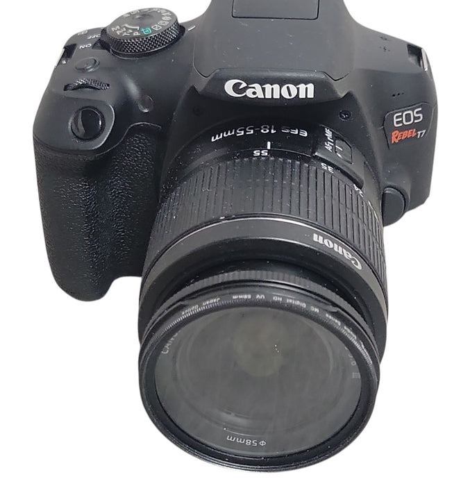 Canon EOS Rebel T7 DS126741 DSLR Camera w/ EF-S 18-55mm Lens (READ)