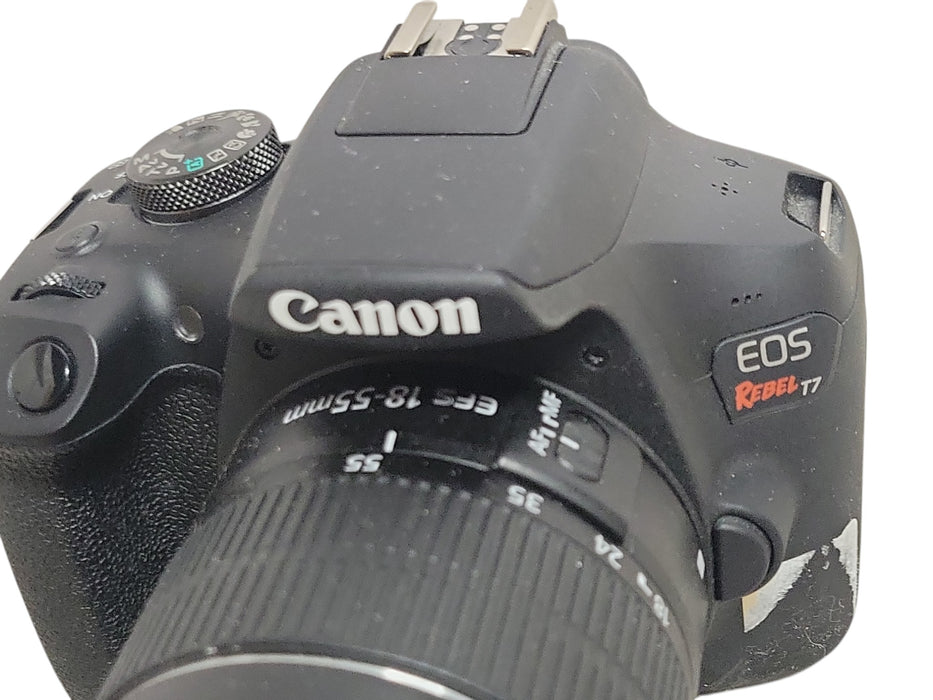Canon EOS Rebel T7 DS126741 DSLR Camera w/ EF-S 18-55mm Lens (READ)