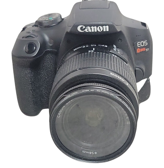 Canon EOS Rebel T7 DS126741 DSLR Camera w/ EF-S 18-55mm Lens (READ)