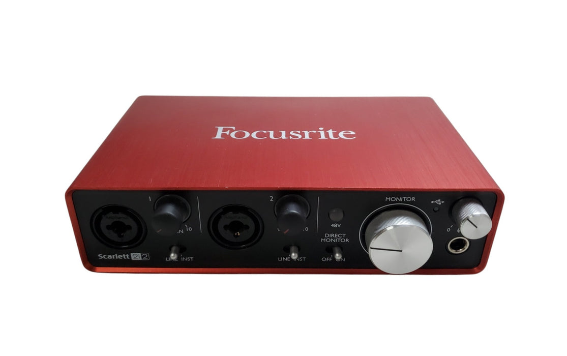 Focusrite Scarlett 2i2 2nd Gen USB Audio Interface with USB Cable