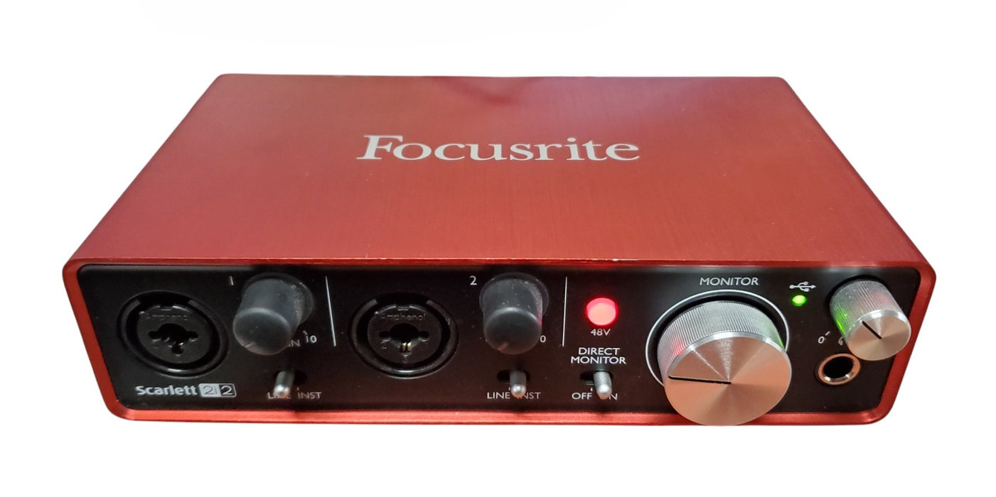 Focusrite Scarlett 2i2 2nd Gen USB Audio Interface with USB Cable