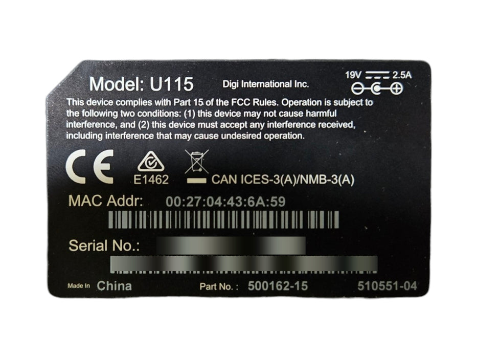 Digi International U115 - Multi-Port Cellular Router Gateway