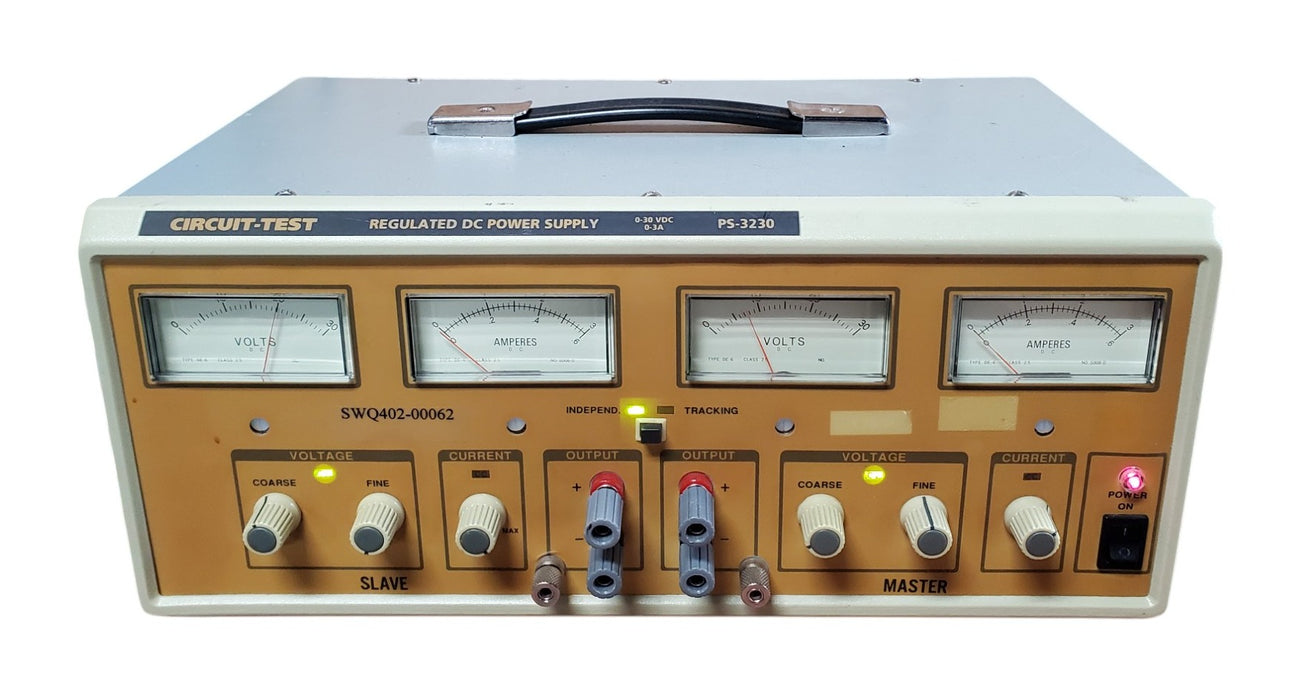 Circuit-Test PS-3230 Regulated DC Fanless Power Supply 0-30VDC 0-3A