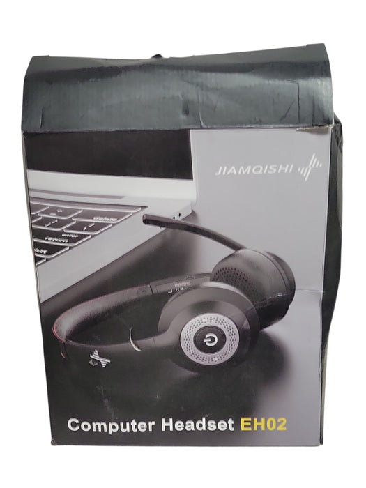 JIAMQISHI EH02 Wireless Bluetooth Computer Headset with Boom Mic
