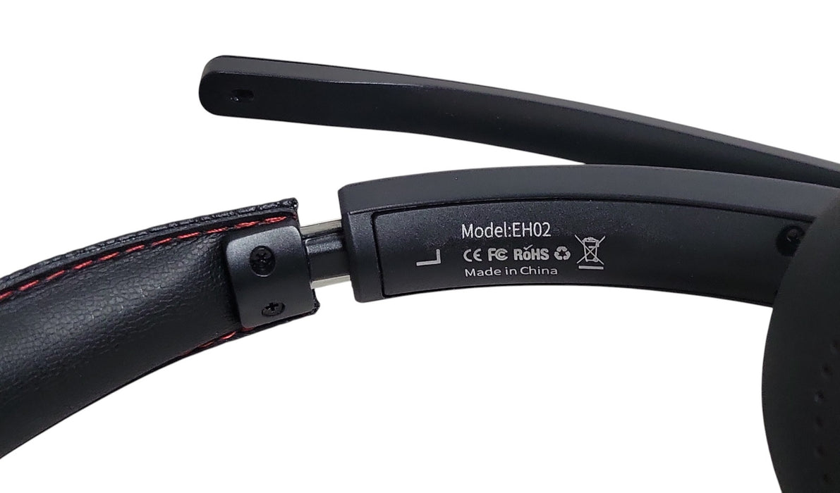 JIAMQISHI EH02 Wireless Bluetooth Computer Headset with Boom Mic