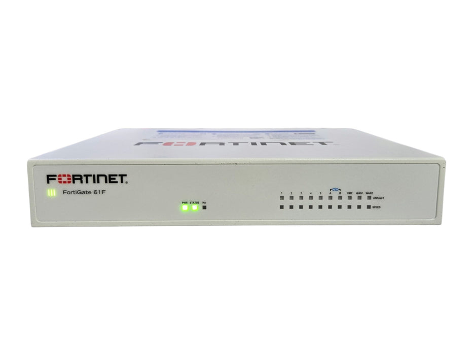 Fortinet FortiGate-61F Security Firewall Appliance, No AC Adapter