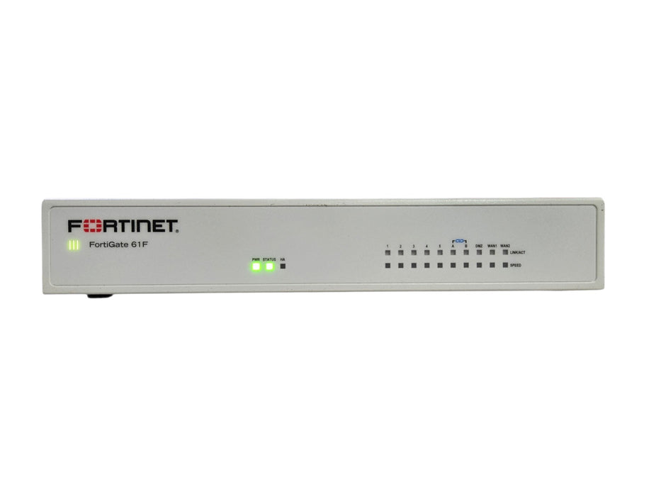 Fortinet FortiGate-61F Security Firewall Appliance, No AC Adapter