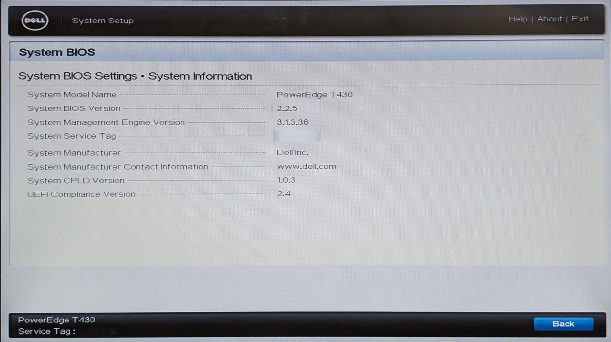 Dell PowerEdge T430 Tower, Xeon E5-2623v4, 32GB DDR4, H330, No HDD