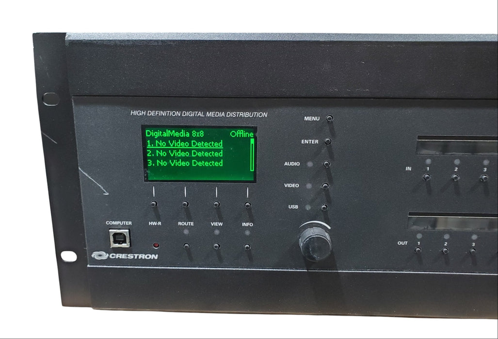 Crestron DM-MD8X8 Digital Media Matrix Switcher w/ Cards *READ* (READ)