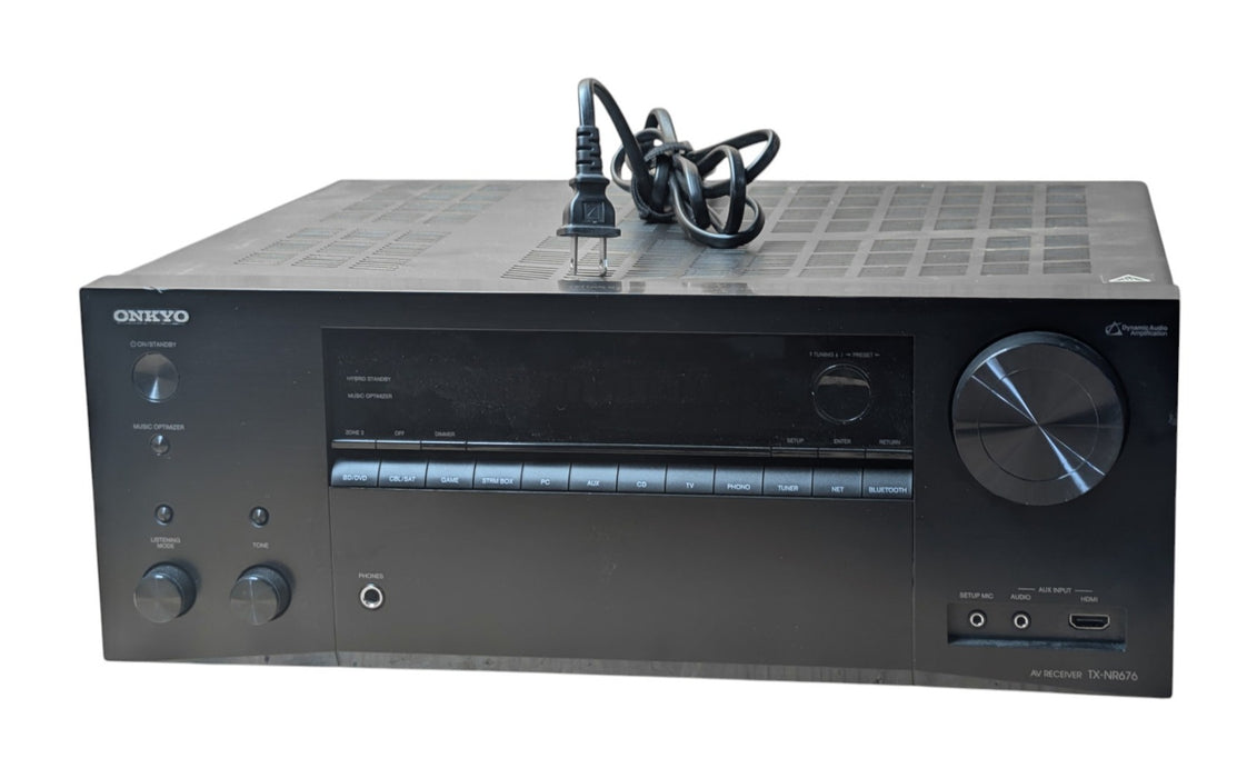 Onkyo TX-NR676 7.2 Channel Network A/V Receiver 4K HDR Dolby Atmos