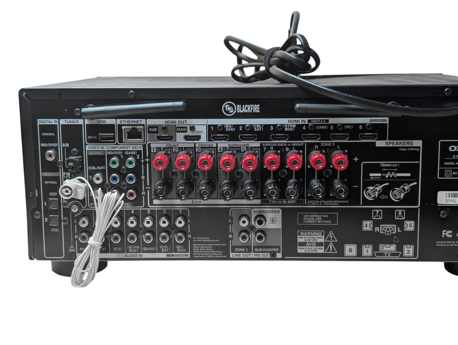 Onkyo TX-NR676 7.2 Channel Network A/V Receiver 4K HDR Dolby Atmos