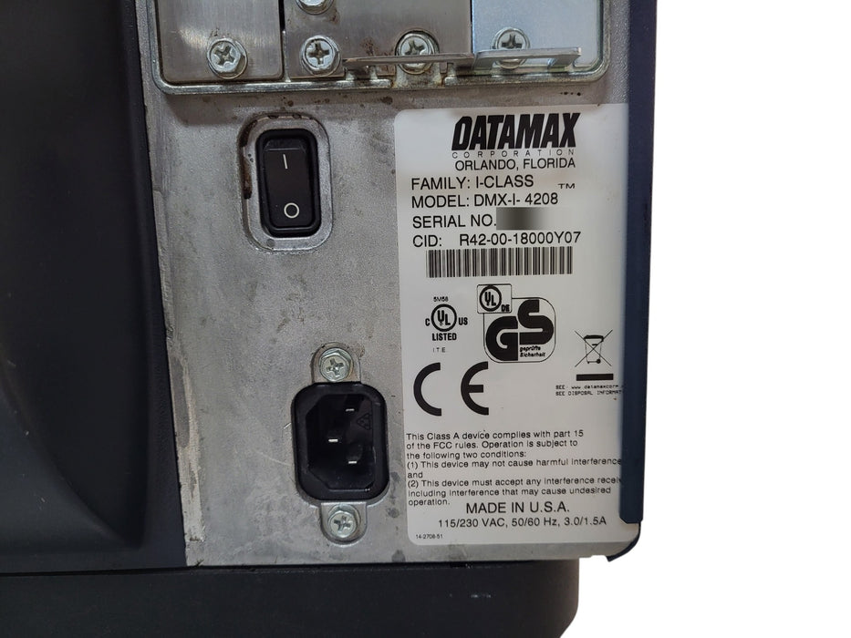 Datamax I-Class DMX-I-4208 Thermal Label Barcode Printer DMXNet (READ)