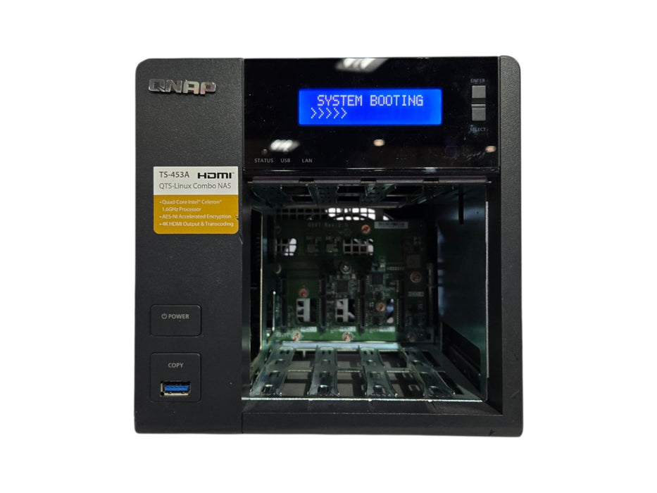 QNAP TS-453A - 4-Bay Network Attached Storage NAS Enclosure (READ)