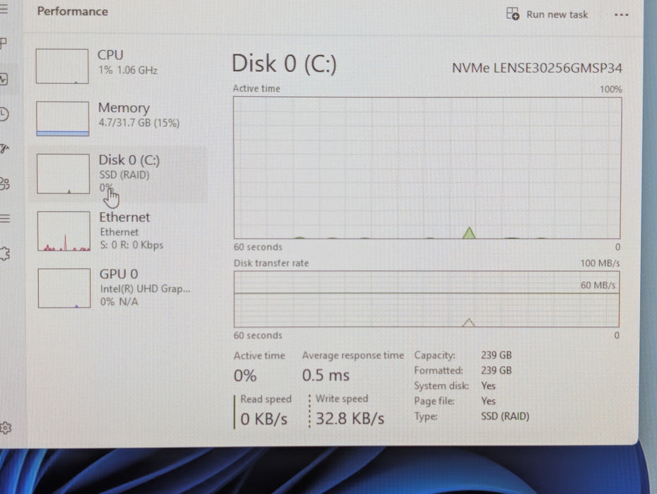 Lenovo ThinkStation P340 - Xeon W-1250 32GB RAM 256GB NVMe SSD