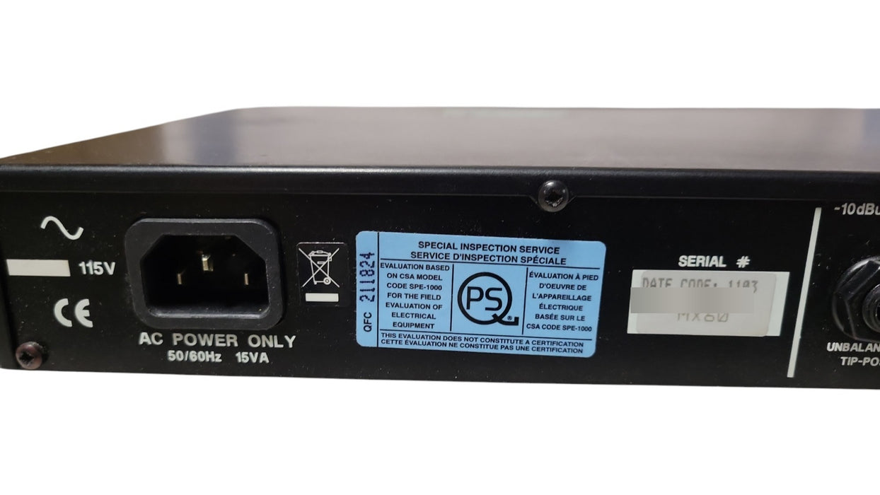 Drawmer MX60 Front End One - Microphone Preamp Channel Strip