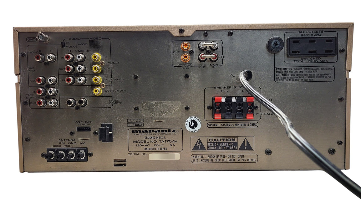 Marantz TA170AV (PM170AV & ST170AV) Stereo Amplifier Tuner Receiver