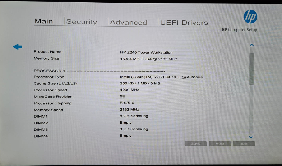 HP Z240 Tower Workstation | Intel Core i7-7700K, 16GB DDR4, Quadro M2000, No HDD