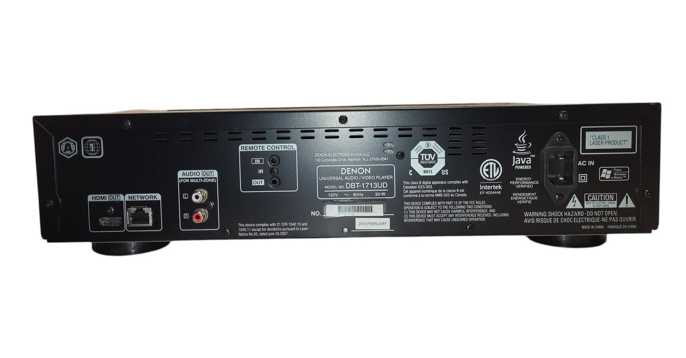 Denon DBT-1713UD Universal Audio / Video Blu-ray Disc Player