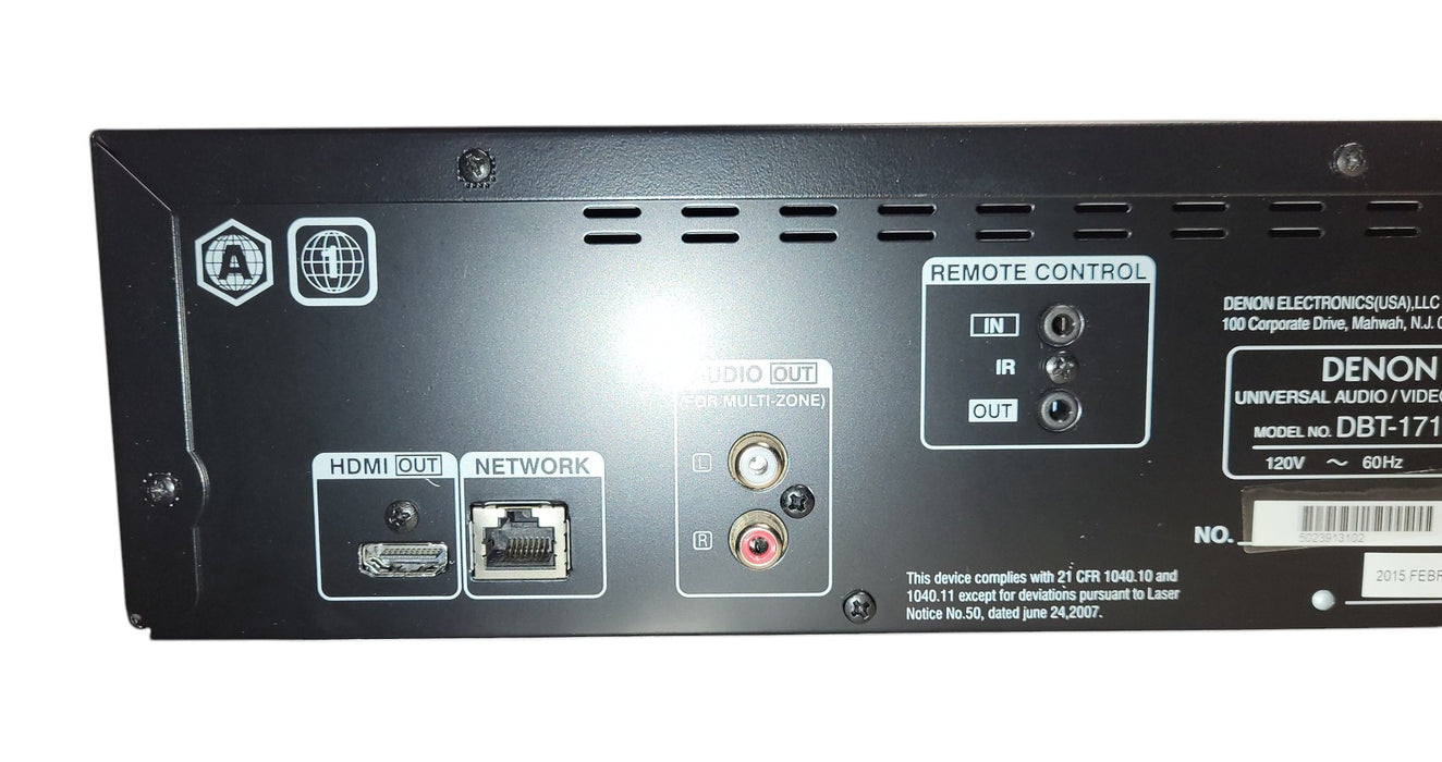 Denon DBT-1713UD Universal Audio / Video Blu-ray Disc Player