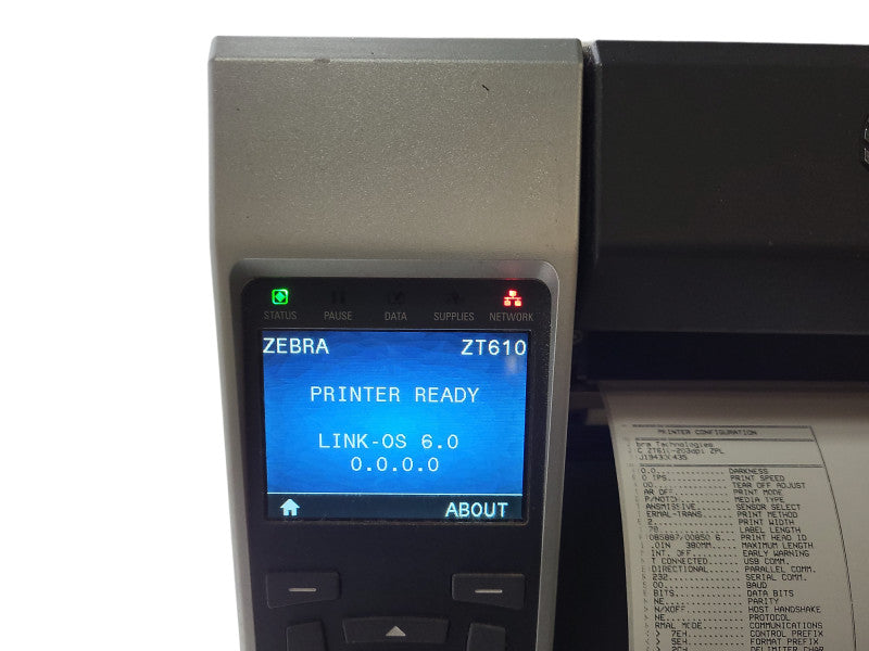 Zebra ZT610 Industrial Thermal Label Printer 300 DPI ZT61043-T0102A0Z $