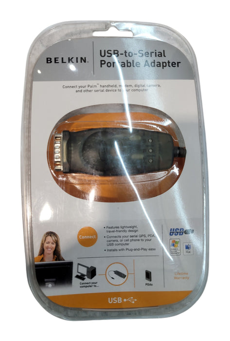 Belkin F5U409V1 USB-to-Serial Portable Adapter DB9 RS-232