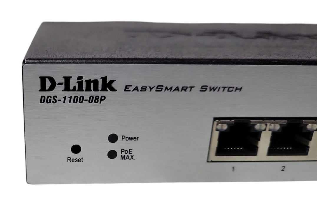 D-Link EasySmart DGS-1100-08P 8-Port Gigabit PoE Switch