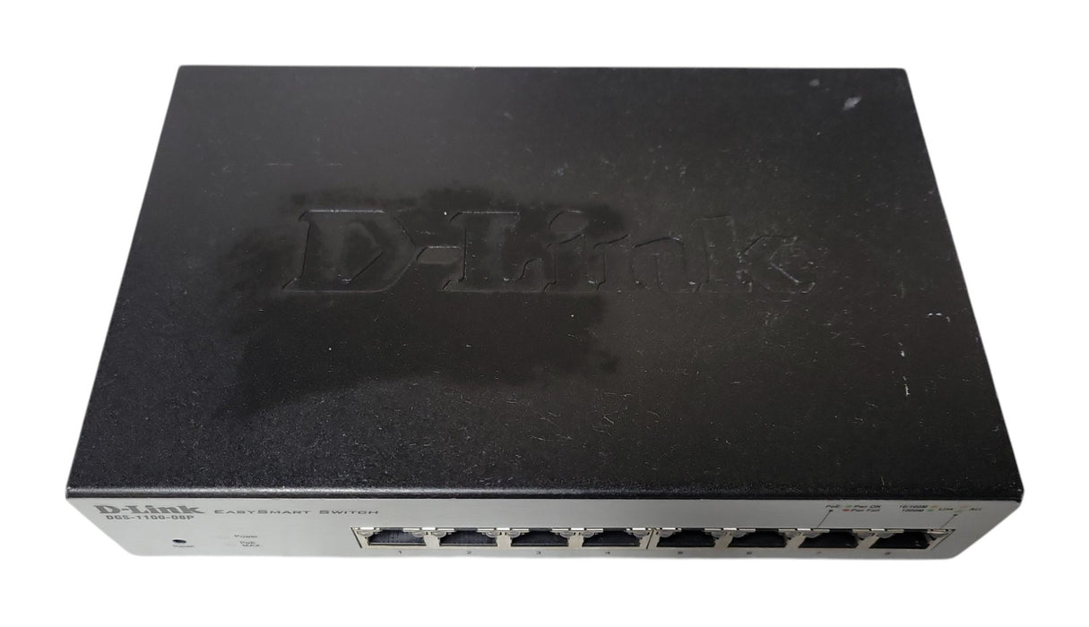 D-Link EasySmart DGS-1100-08P 8-Port Gigabit PoE Switch