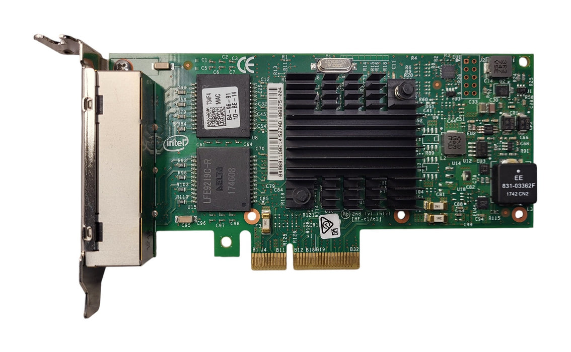 Dell 0T34F4 Intel I350-T4 Quad Port Gigabit Ethernet PCIe Server Adapter