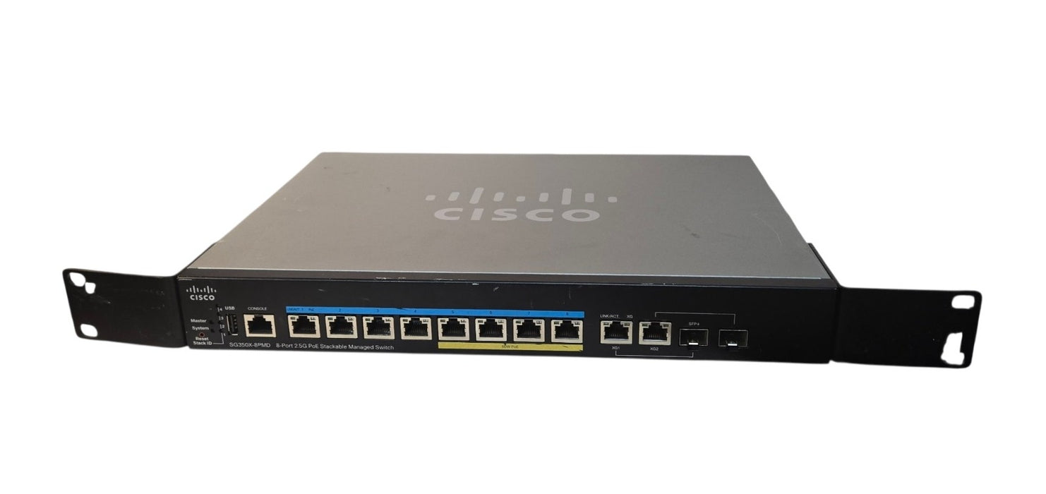 Cisco SG350X-8PMD - 8-Port 2.5G PoE Stackable Managed Switch