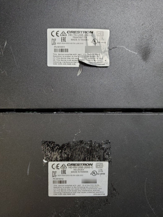 Crestron HD-TX-USB-2000-C & HD-RX-USB-2000-C - Transmitter & Receiver Pair