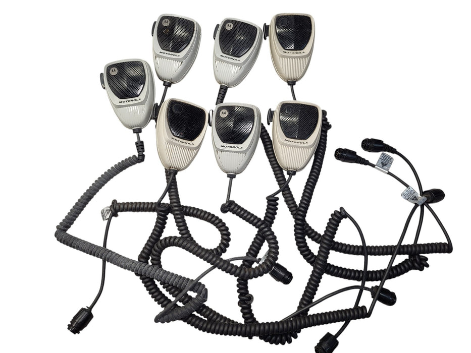 Lot of 7x Motorola HMN1090 Mobile Radio Microphones