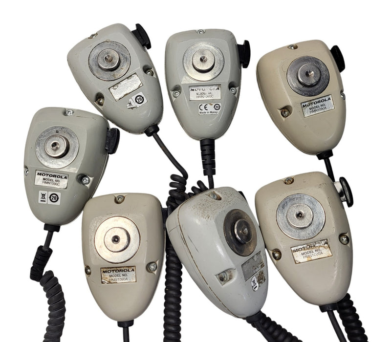 Lot of 7x Motorola HMN1090 Mobile Radio Microphones