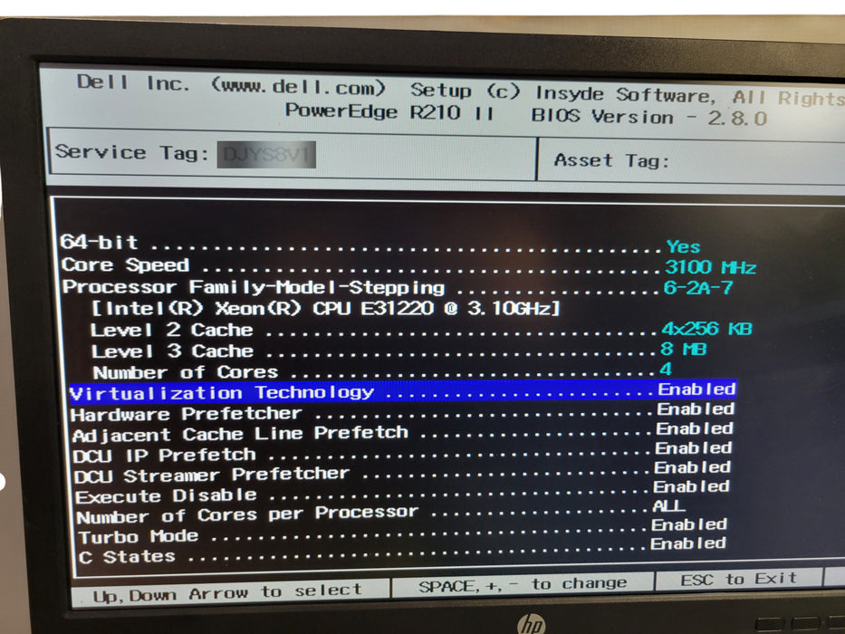 Dell PowerEdge R210 II - Xeon E31220 16GB DDR3 SAS Controller No HDD