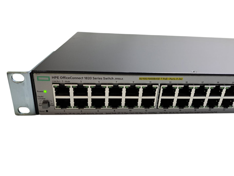 HPE OfficeConnect 1820 48G PoE+ J9984A | 48-Port Gigabit PoE+ 370W Switch 4x SFP