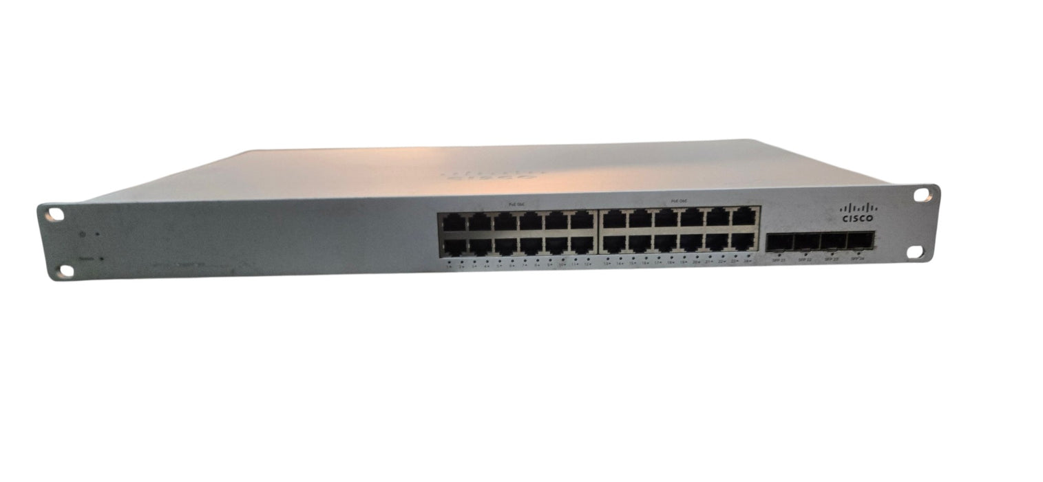 Cisco Meraki MS220-24P-HW - 24-Port PoE Gigabit Switch with 4x SFP