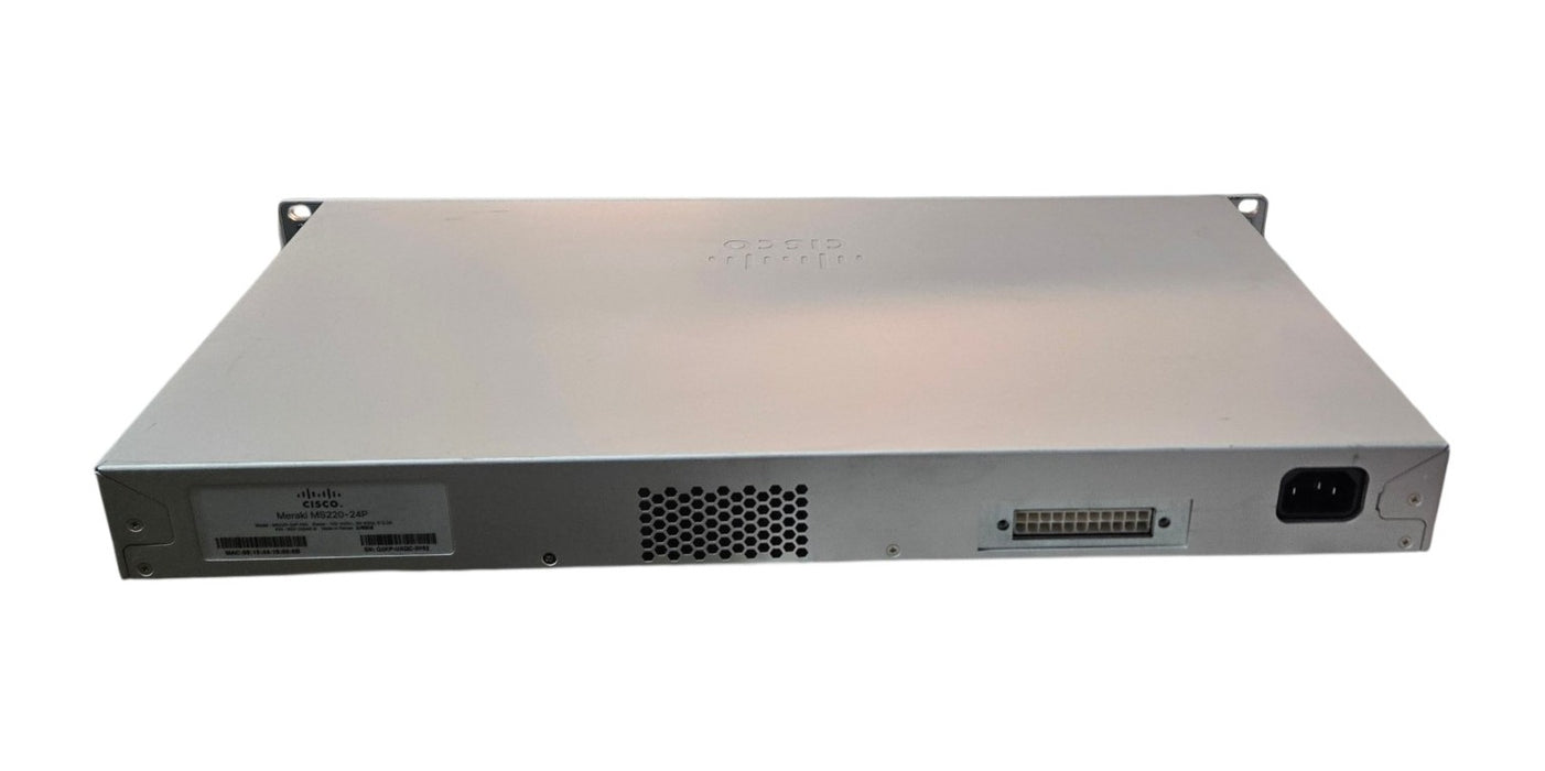 Cisco Meraki MS220-24P-HW - 24-Port PoE Gigabit Switch with 4x SFP