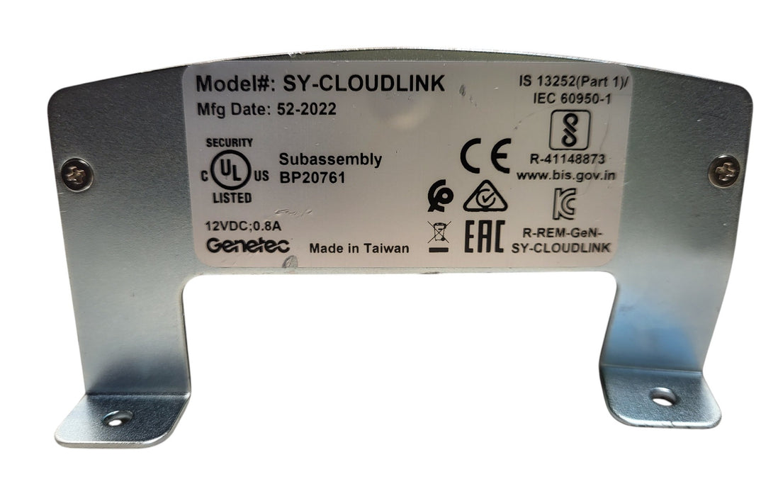 Genetec Synergis Cloud Link SY-CLOUDLINK Intelligent Appliance (READ)