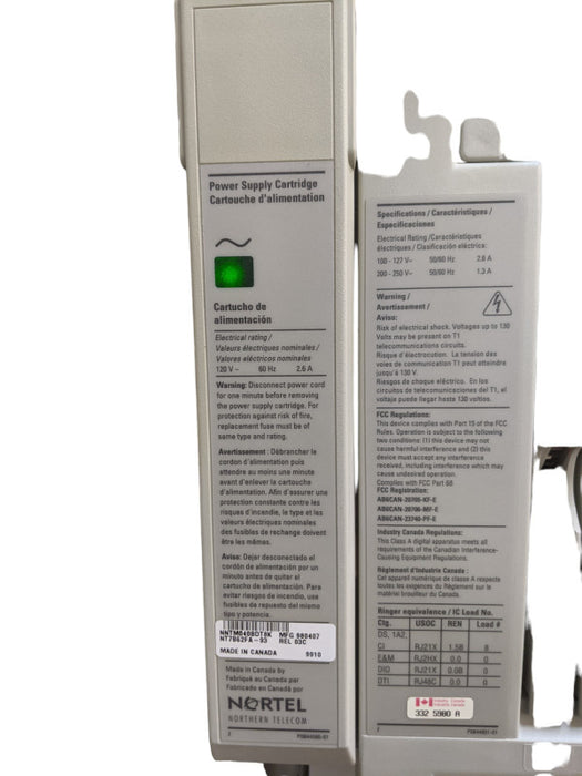 Nortel Norstar Plus NT7B53FA Modular ICS Cabinet - *Read description*