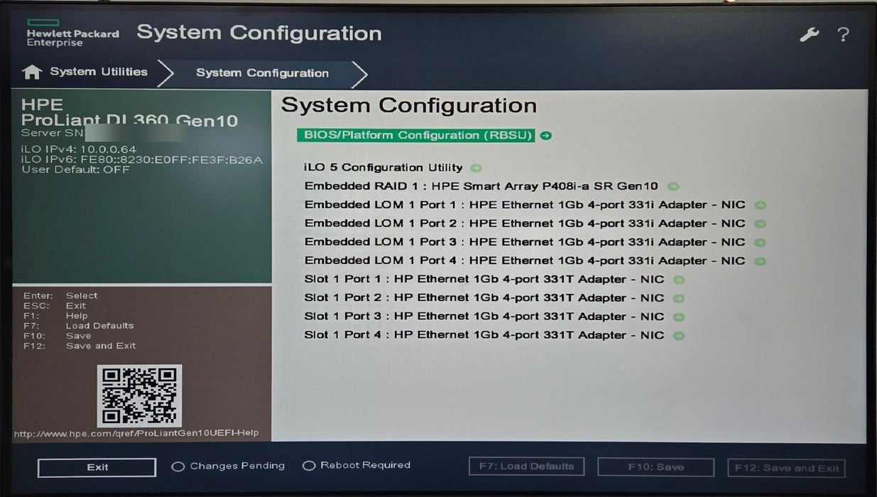 HPE ProLiant DL360 Gen10 - Xeon Silver 4112 16GB P408i-a 2x 500W PSU
