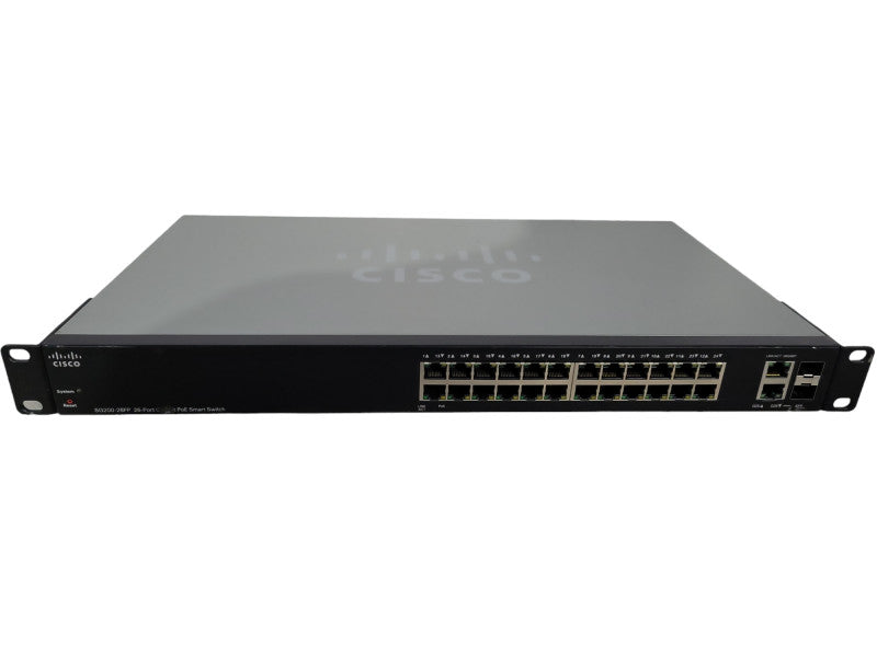Cisco SG200-26FP 26-port Gigabit PoE Smart Switch !