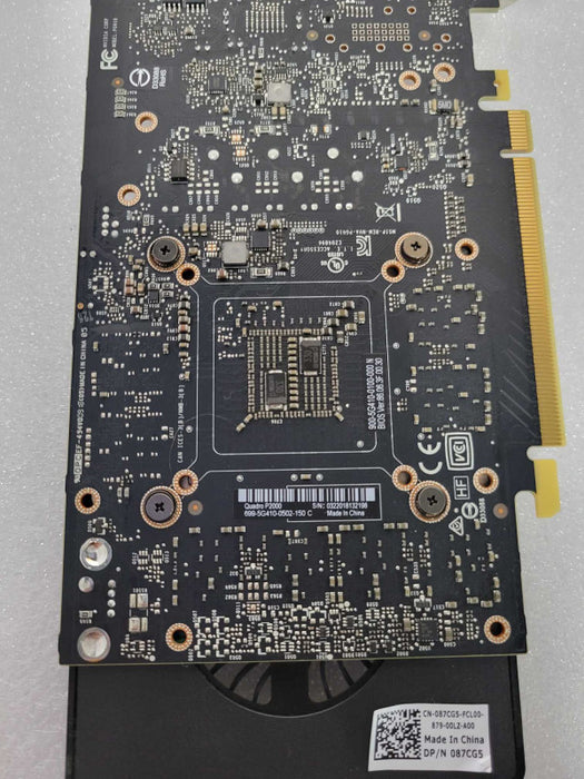 Dell Nvidia Quadro P2000 5GB GDDR5 4X DP Video Graphics Card 087CG5 _