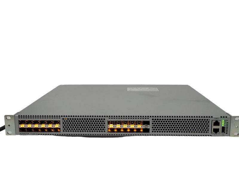 Arista DCS-7150S-24 24-Port 1/10G SFP+ Switch w/ Dual PSU, READ _