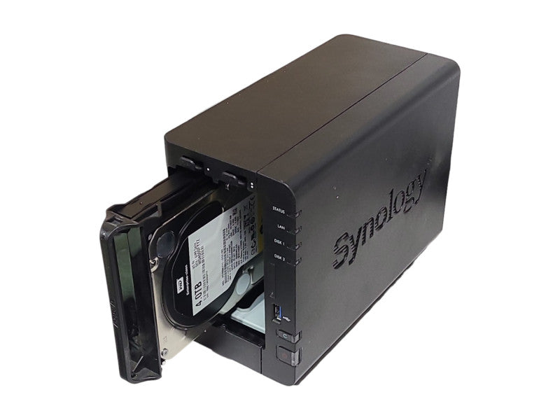 Synology DiskStation DS218+ 2 bays NAS, w/ 1x 4TB Hard Drives, READ